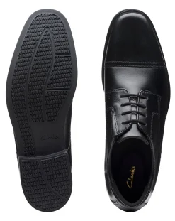 Clarks Howard Cap Shoes Wide Fit