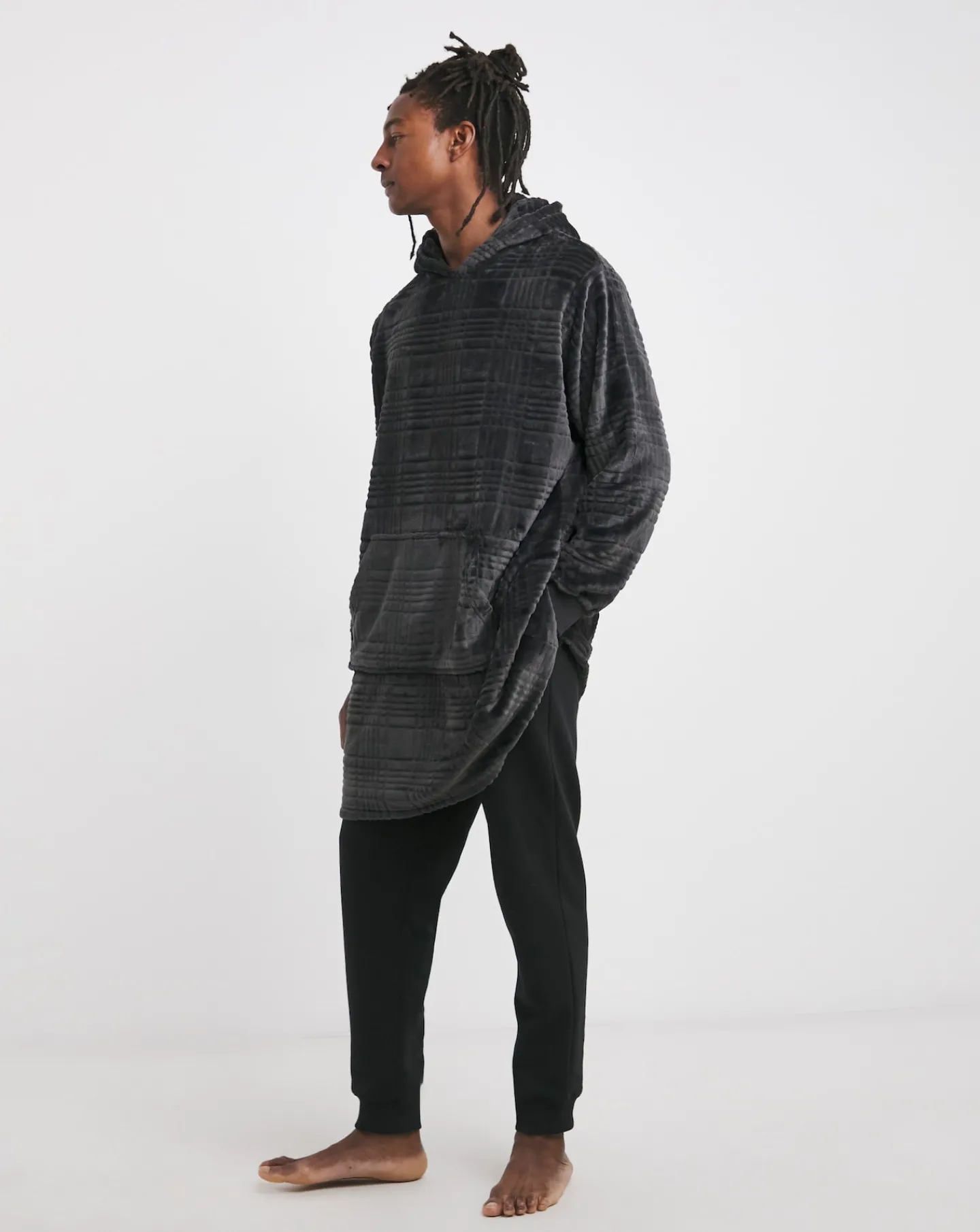 Jacamo Clipped Oversized Hoodie