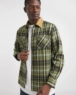 Jacamo Cord Collar Check Overshirt