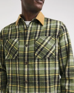 Jacamo Cord Collar Check Overshirt
