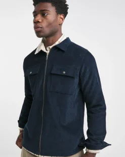 Jacamo Cord Zip Through Overshirt