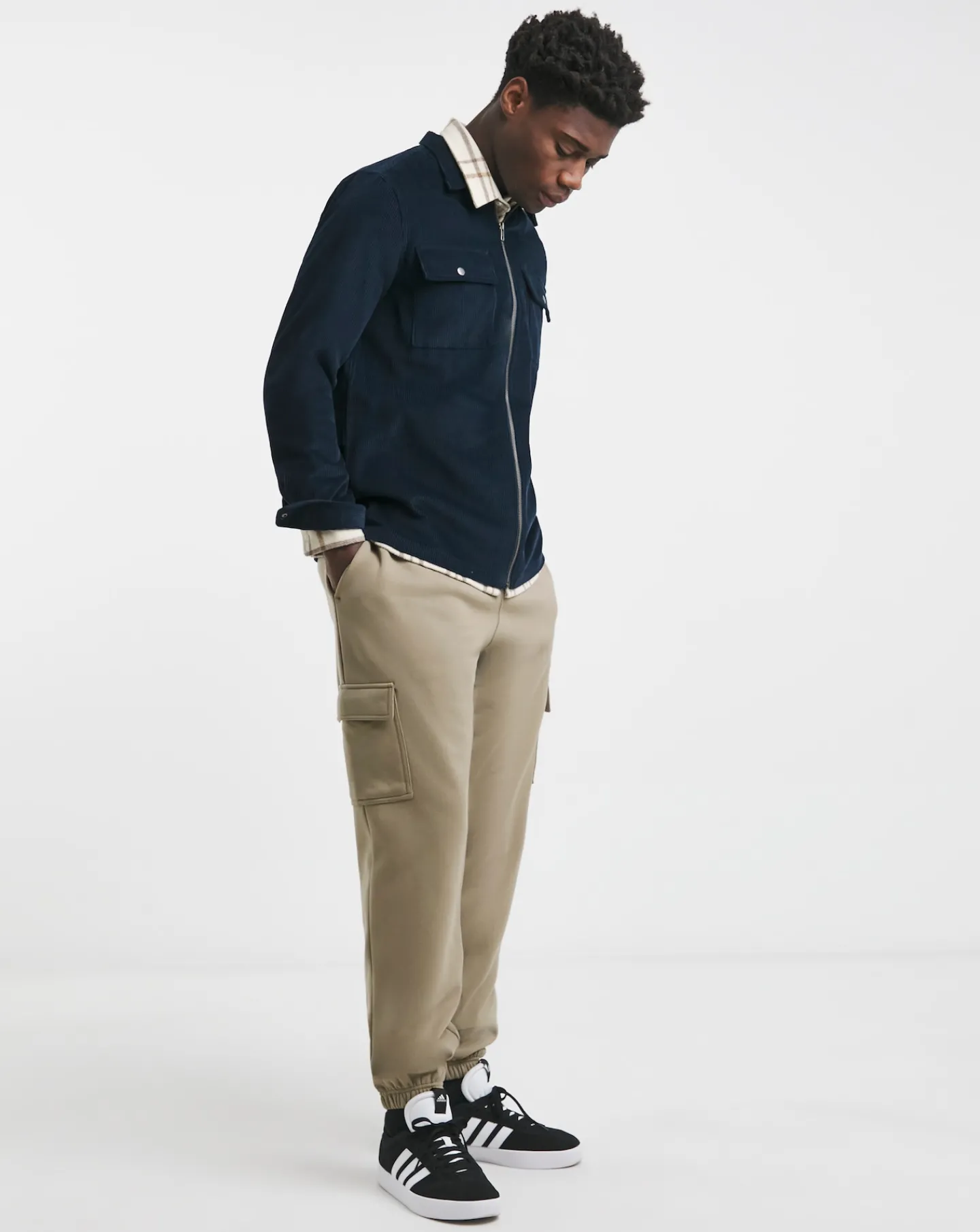 Jacamo Cord Zip Through Overshirt
