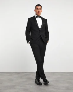 Jacamo Cotton Poplin Dinner Shirt Set With Bow Tie