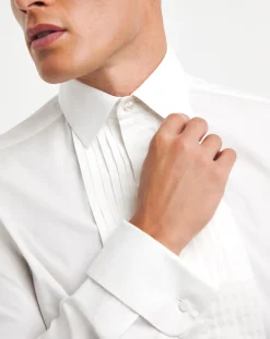 Jacamo Cotton Poplin Dinner Shirt Set With Bow Tie