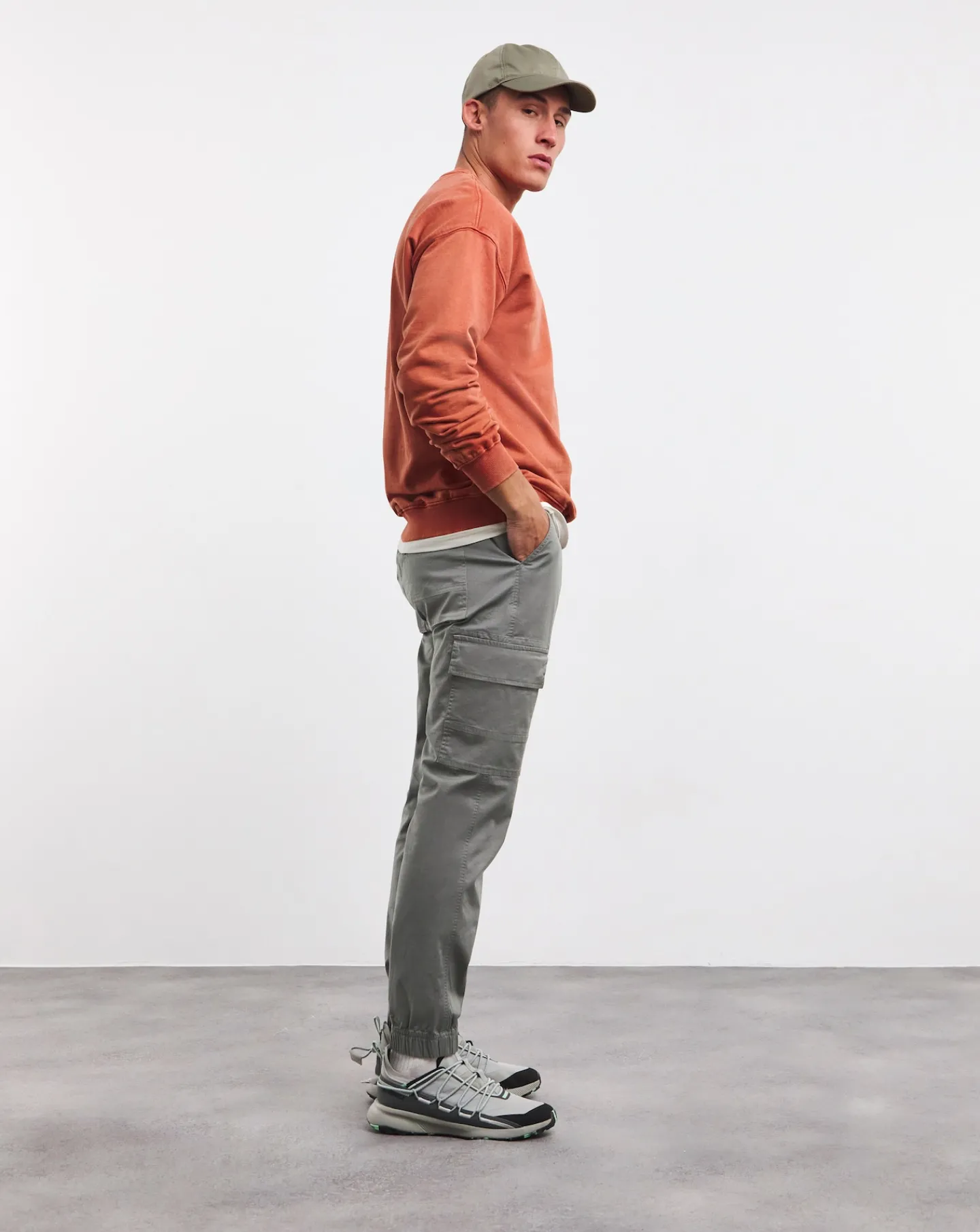 Jacamo Cuffed Garment Dyed Cargo