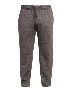D555 Albert Heavy Weight Jogging Bottom With Open Hem & Zipper Pockets Grey