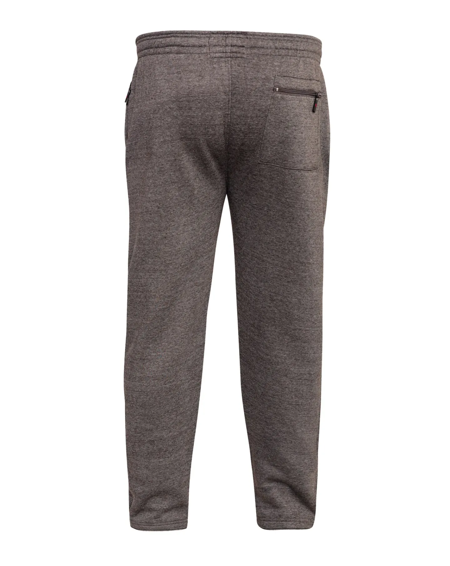 D555 Albert Heavy Weight Jogging Bottom With Open Hem & Zipper Pockets Grey