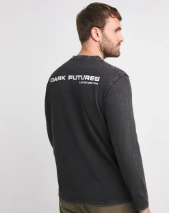 Jacamo Dark Futures Long Sleeve Dyed T-Shirt Long