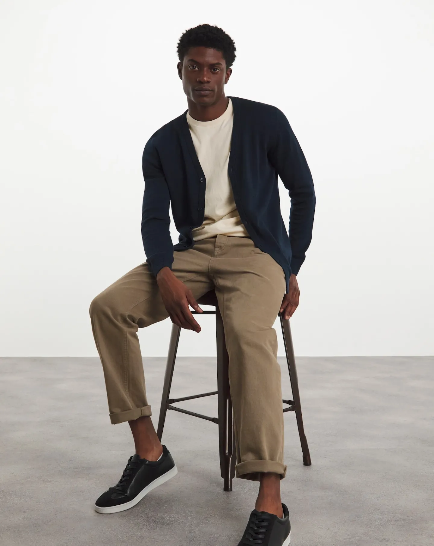 Jacamo Dark Cotton Cardigan