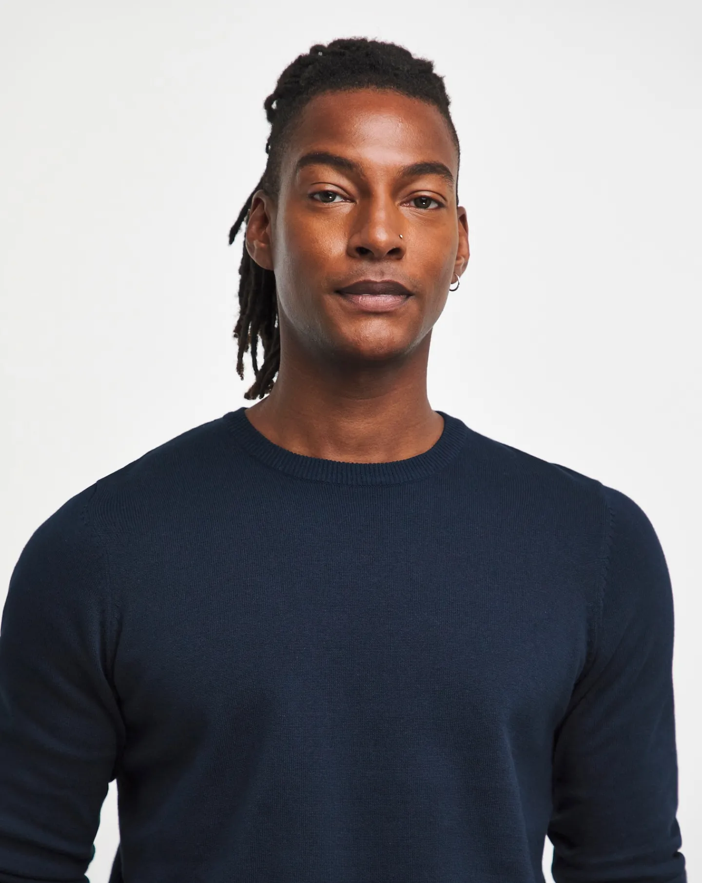 Jacamo Dark Cotton Crew Neck Jumper