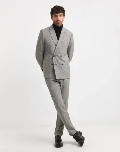 Jacamo Double Breasted Puppytooth Blazer