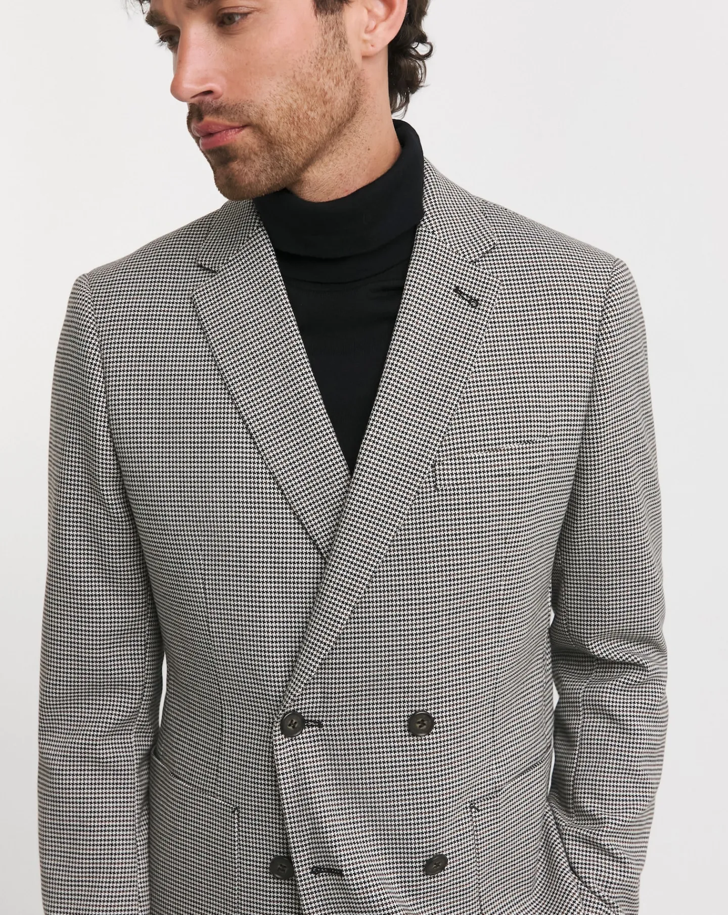 Jacamo Double Breasted Puppytooth Blazer