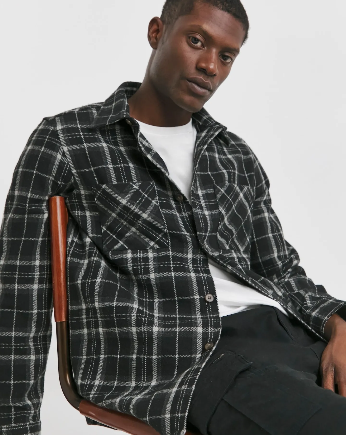 Jacamo Double Pocket Check Overshirt