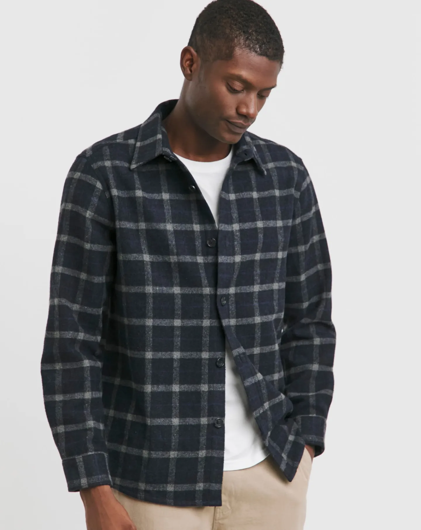 Jacamo Double Pocket Check Overshirt