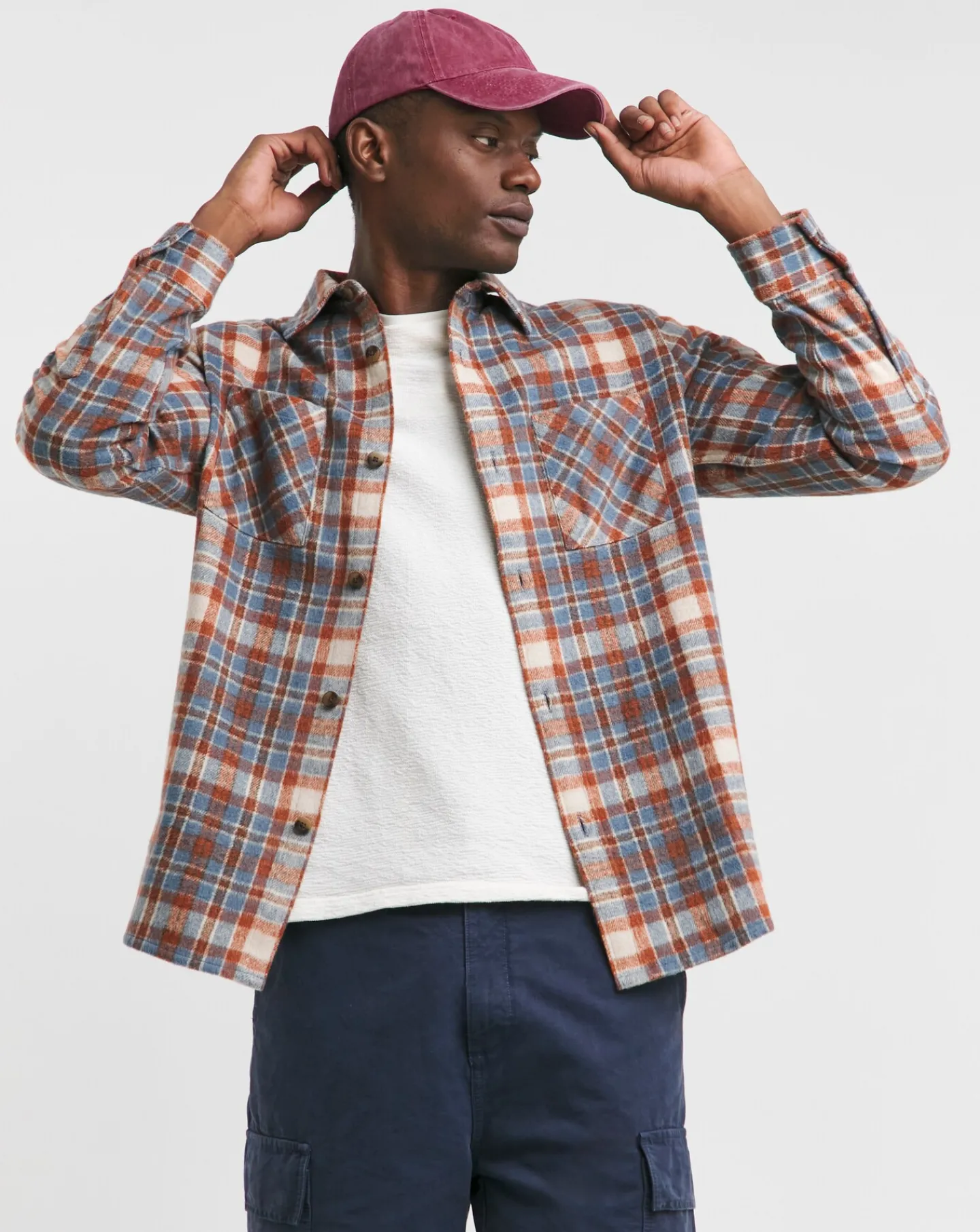 Jacamo Double Pocket Check Overshirt