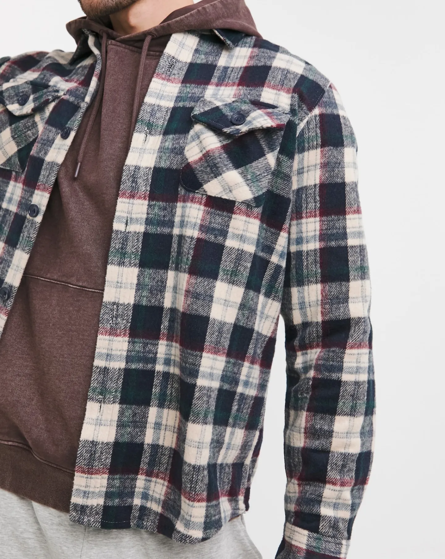 Jacamo Double Pocket Check Overshirt