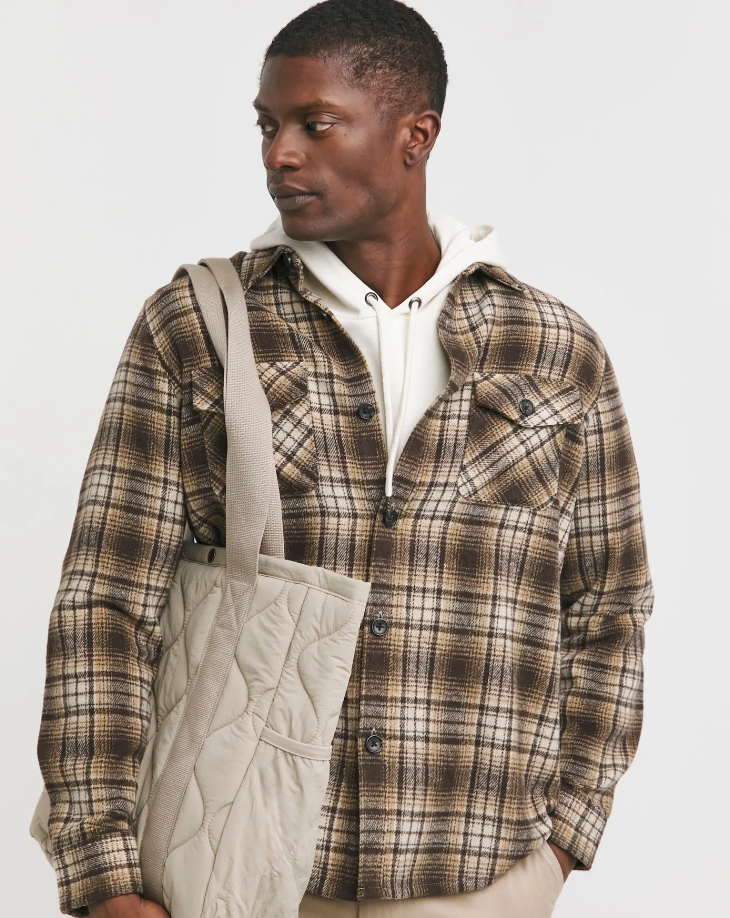 Jacamo Double Pocket Check Overshirt