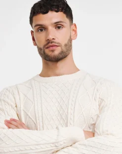 Jacamo Cable Knit Crew Neck