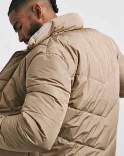Jacamo Funnel Neck Reversible Puffer Coat