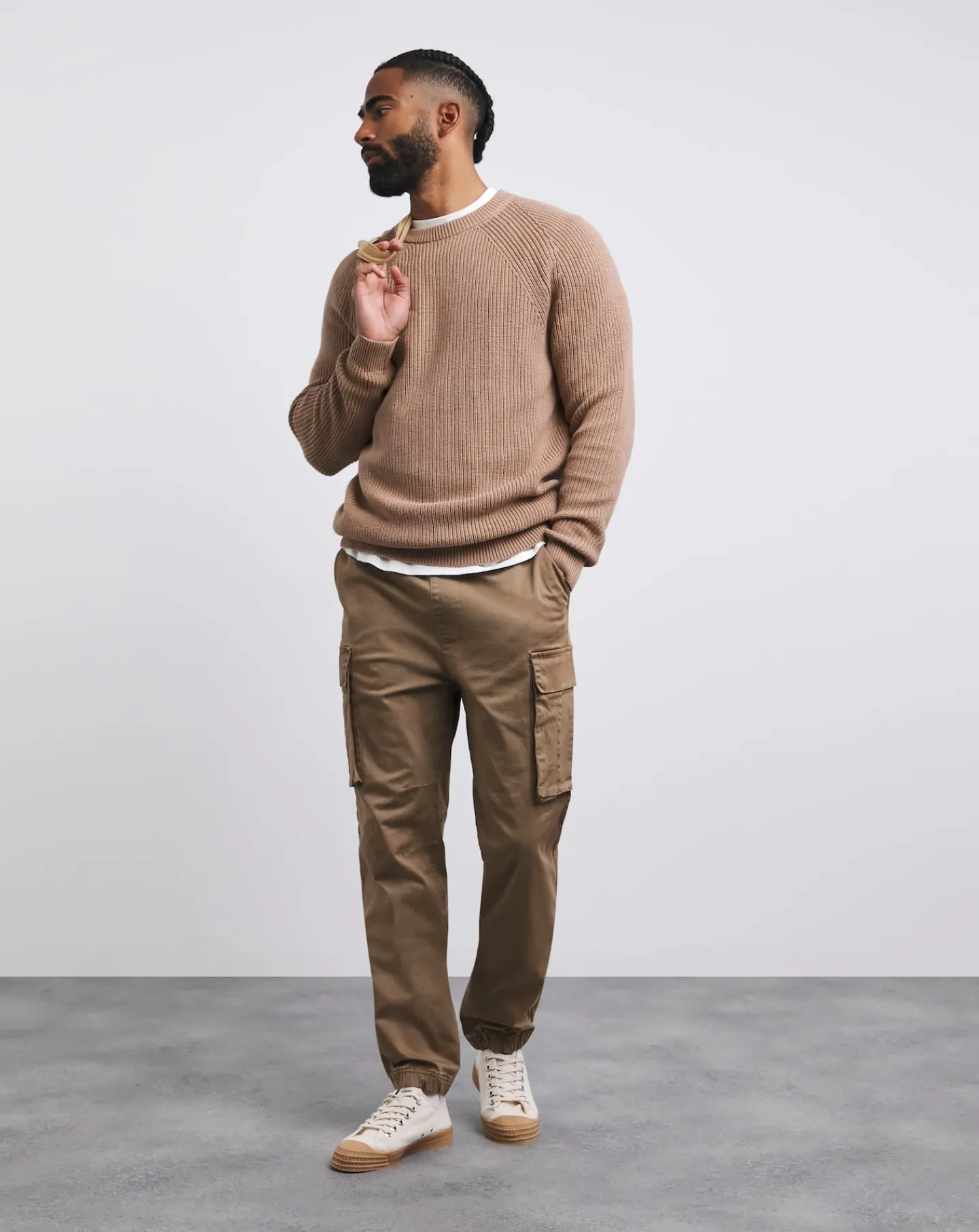 Jacamo Elasticated Waist Cuffed Cargo