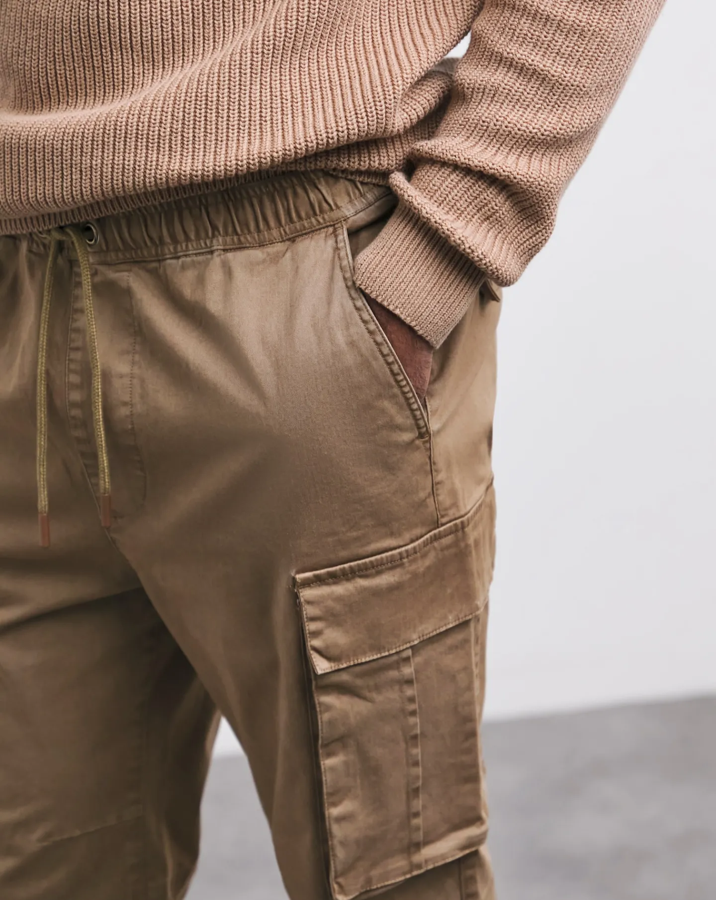 Jacamo Elasticated Waist Cuffed Cargo