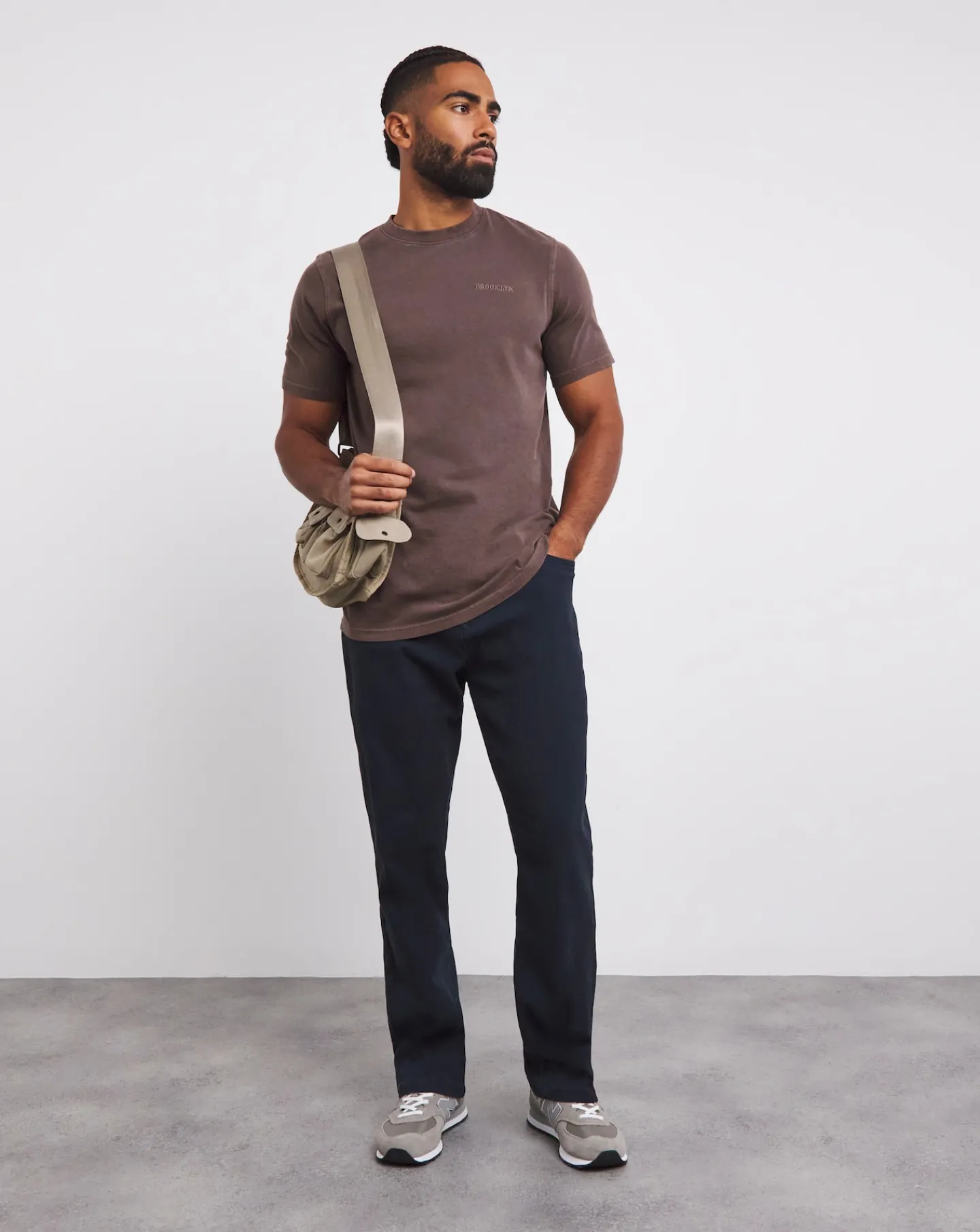 Jacamo Embroidered Dyed Graphic T-Shirt Long