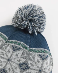 Jacamo Fairisle Bobble Hat