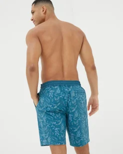 FatFace Camber Leaf Print Swim Shorts