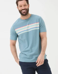 FatFace Chest Stripe T-Shirt