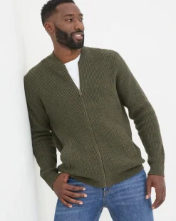 FatFace Knitted Bomber