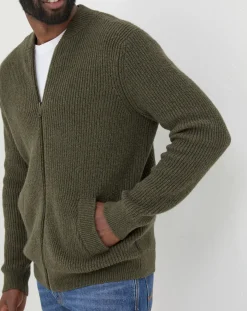 FatFace Knitted Bomber