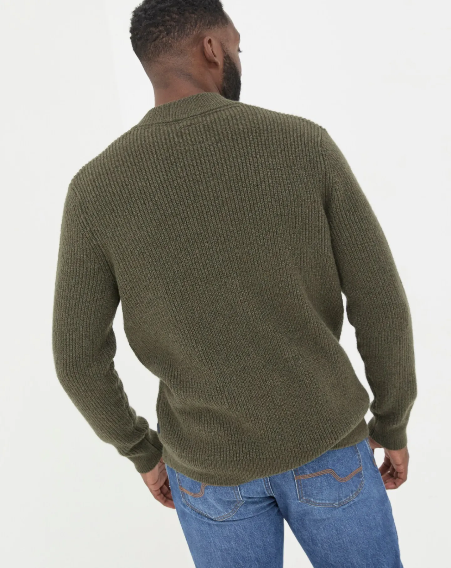 FatFace Knitted Bomber