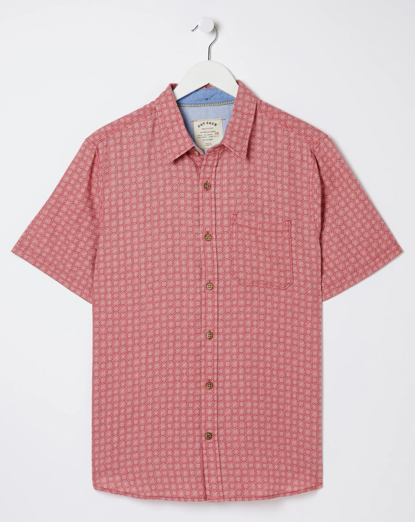 FatFace Linear Short Sleeve Print Shirt
