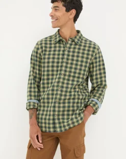 FatFace Long Sleeve Read Check Shirt
