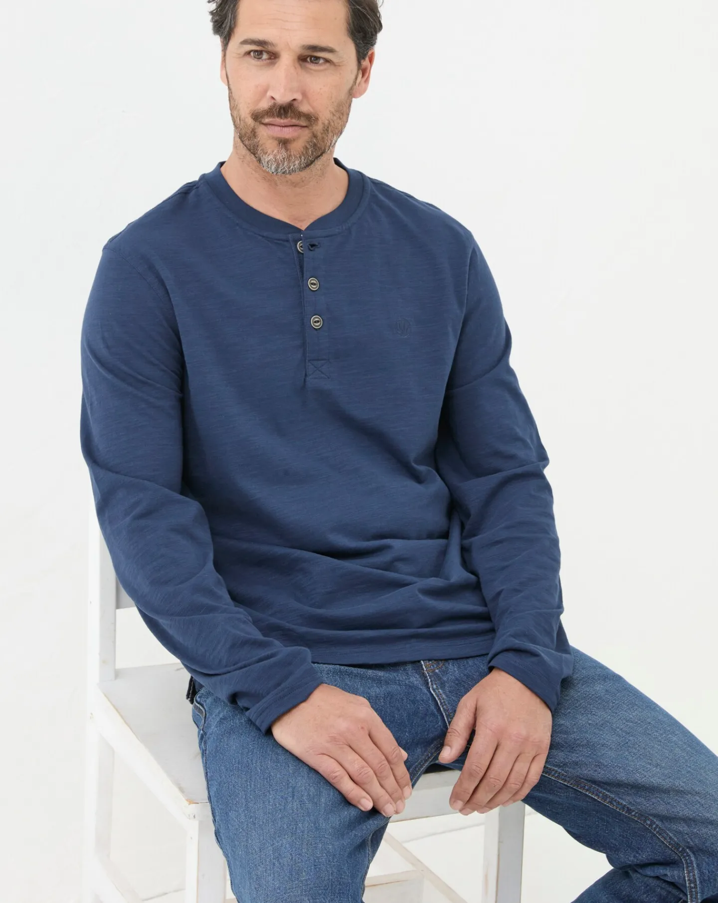 FatFace Organic Woodside Slub Henley