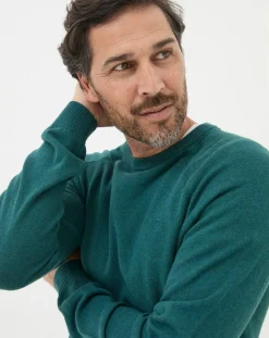 FatFace Rye Cashmere Cotton Crew Neck Jumper