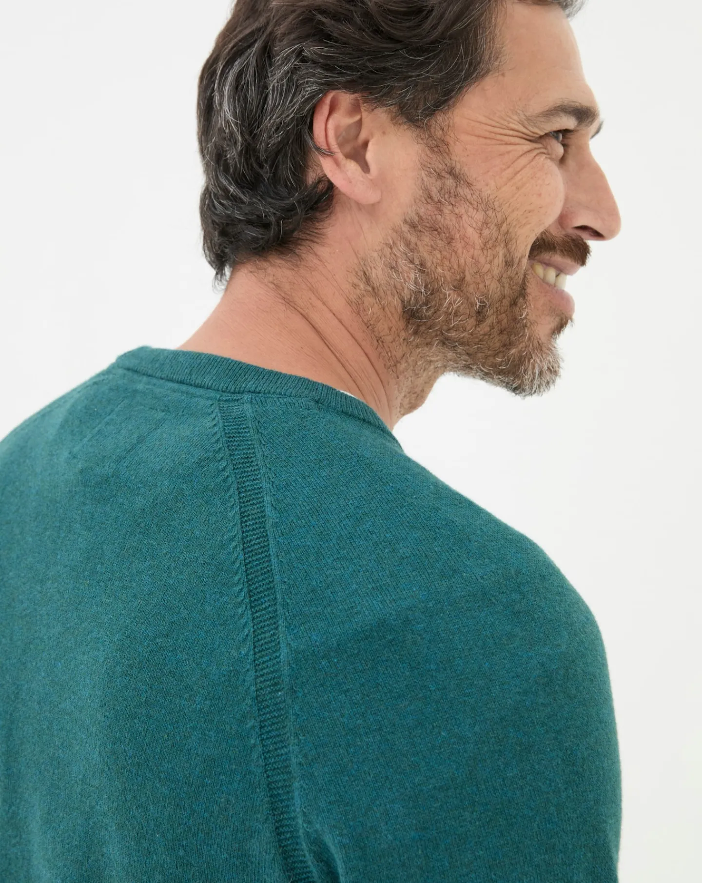 FatFace Rye Cashmere Cotton Crew Neck Jumper