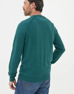 FatFace Rye Cashmere Cotton Crew Neck Jumper
