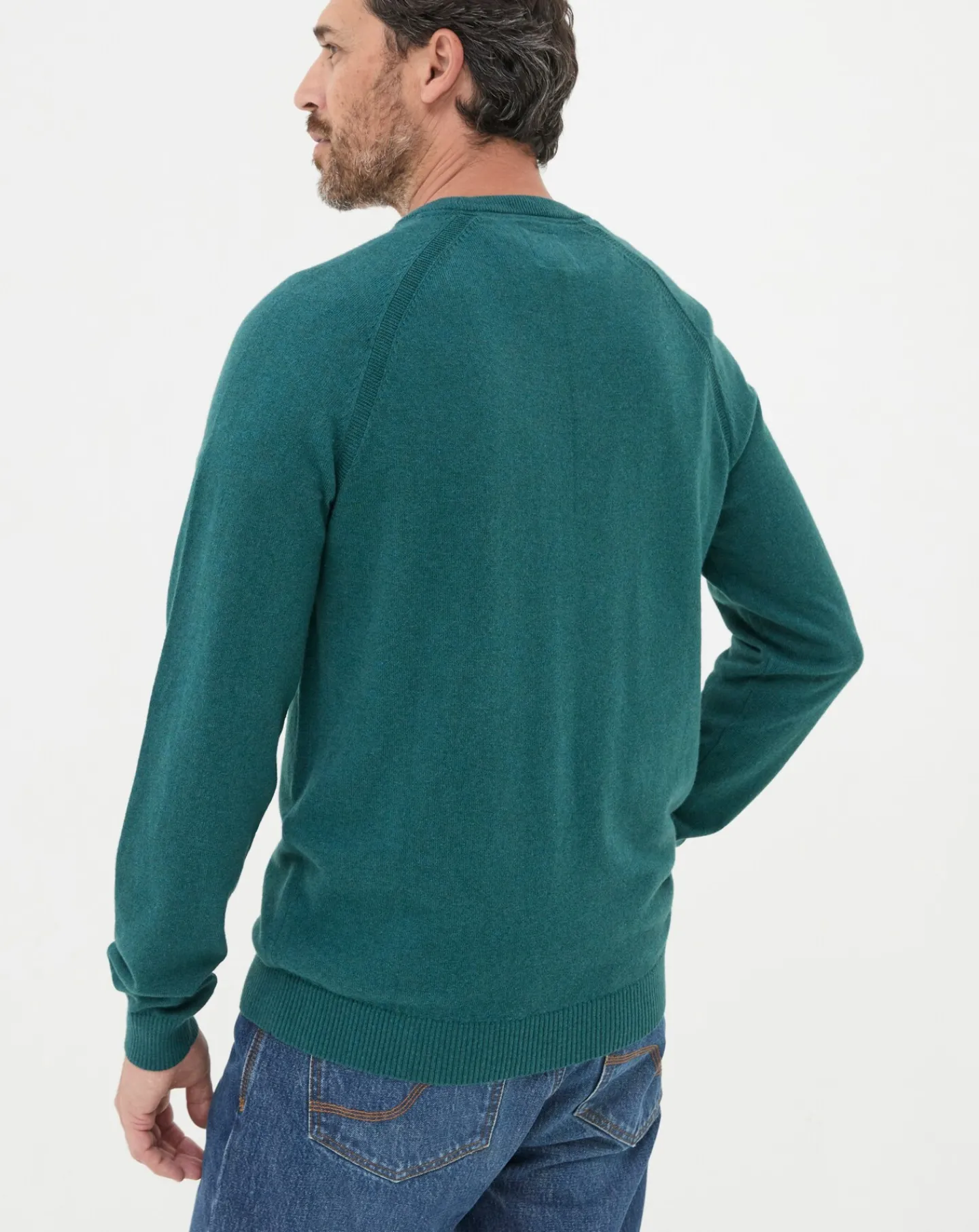 FatFace Rye Cashmere Cotton Crew Neck Jumper