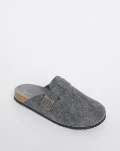 Jacamo Felt Mule Slipper Wide