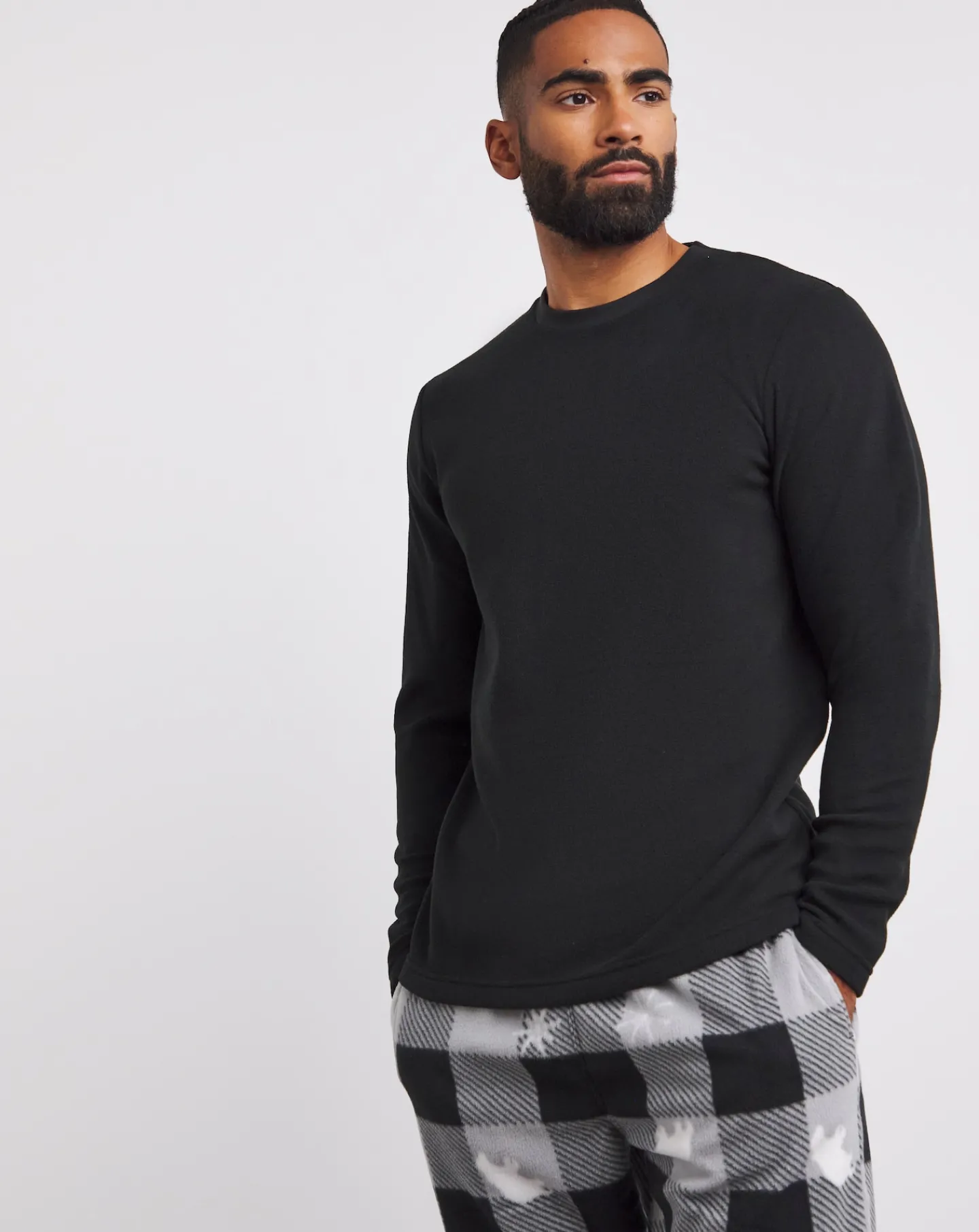 Jacamo Fleece Check Christmas PJ Set