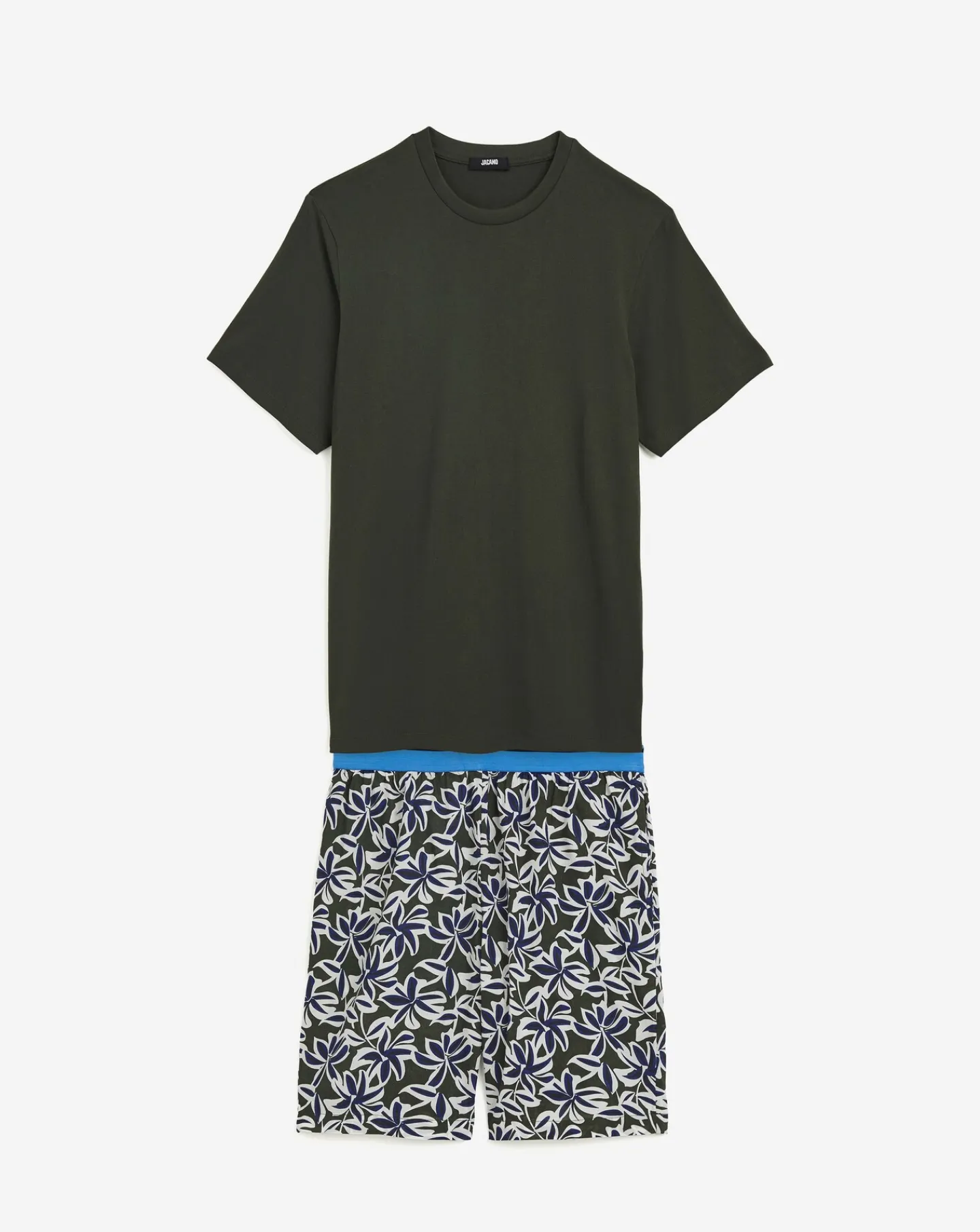 Jacamo Floral Jersey Graphic Tee and short set