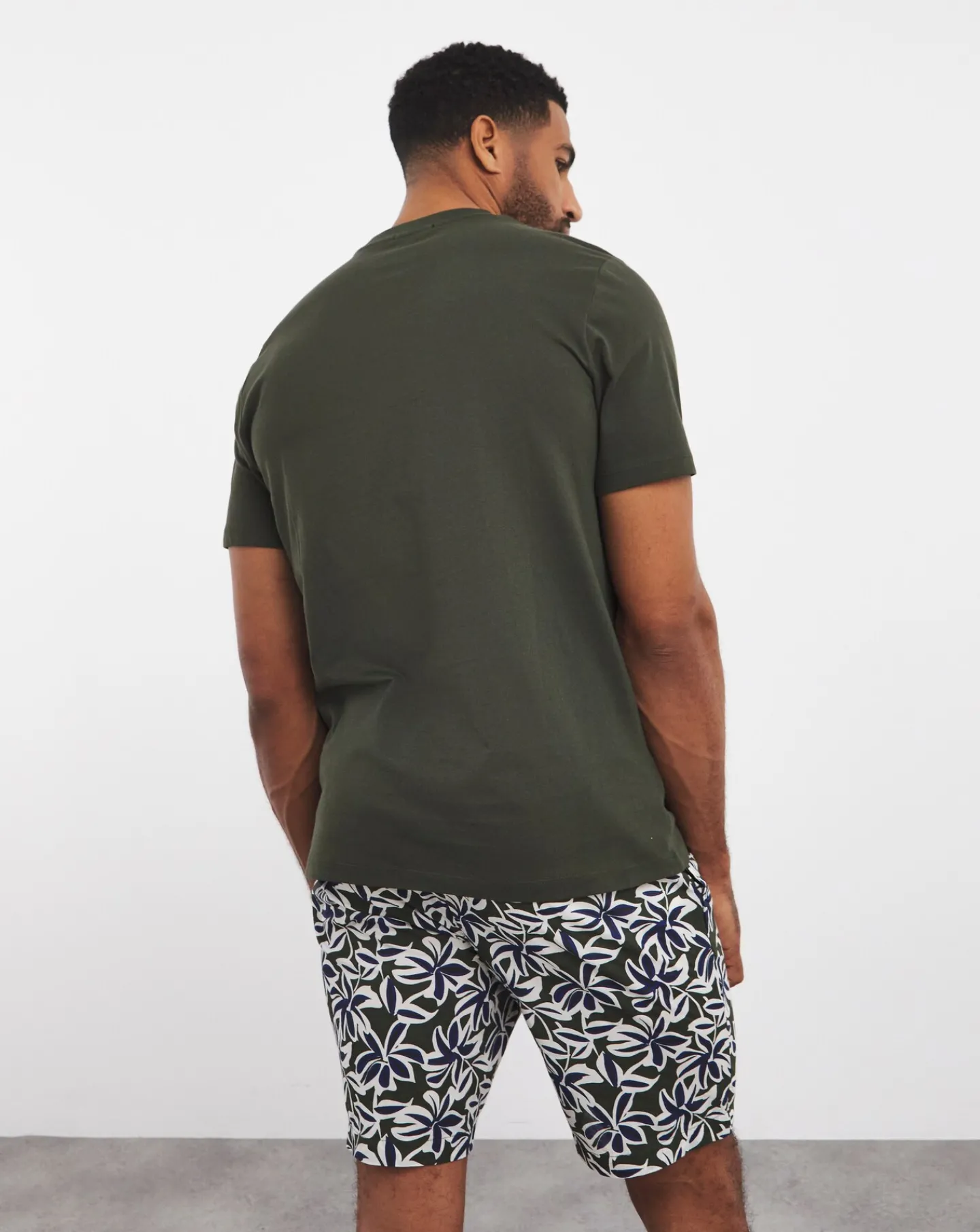 Jacamo Floral Jersey Graphic Tee and short set