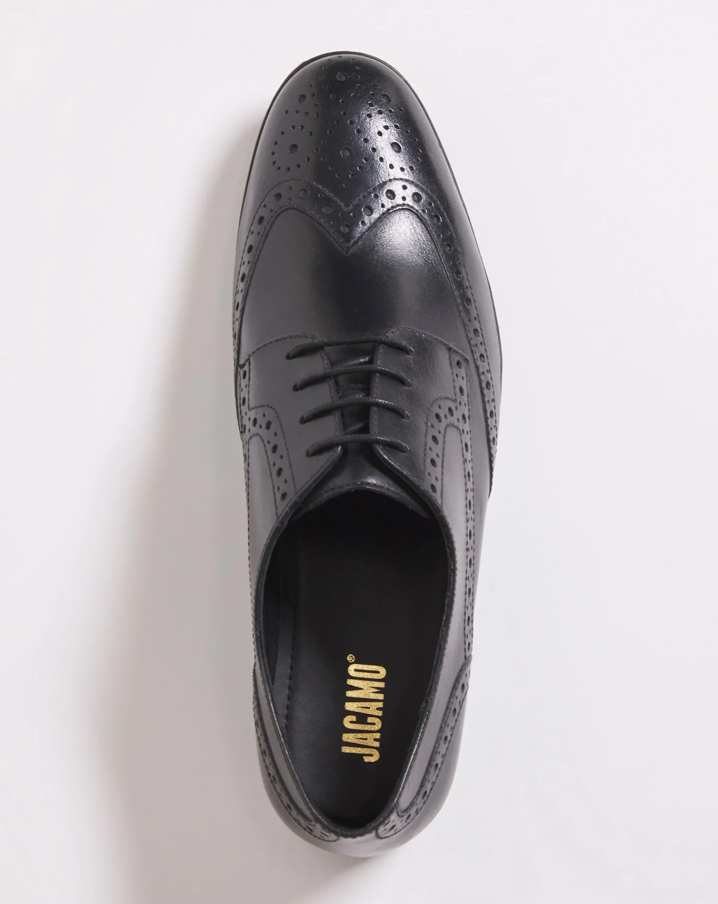 Jacamo Formal Leather Brogue Wide