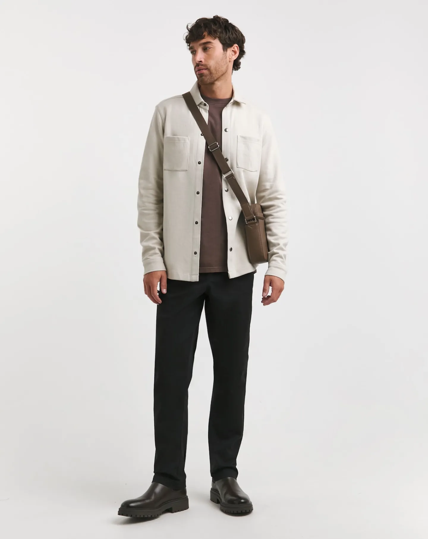 Jacamo Garment Dyed Long Sleeve T-Shirt Long