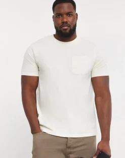 Jacamo Garment Dyed Pocket T-Shirt Long