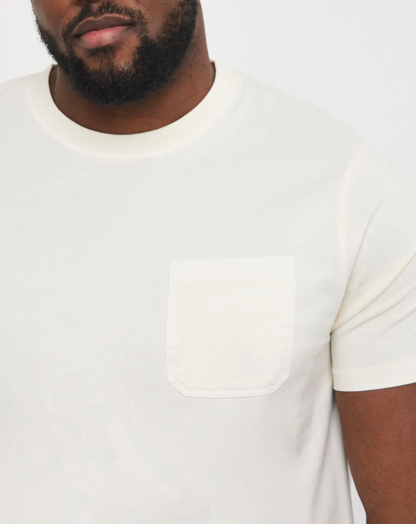 Jacamo Garment Dyed Pocket T-Shirt Long