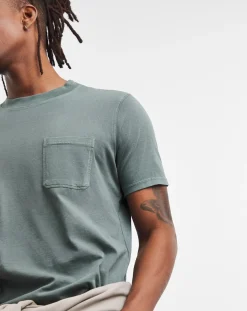 Jacamo Garment Dyed Pocket T-Shirt Long