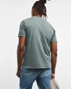 Jacamo Garment Dyed Pocket T-Shirt Long