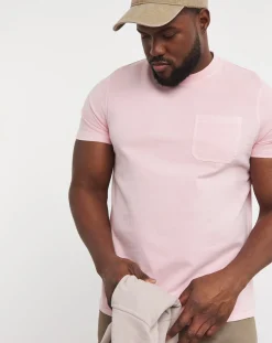 Jacamo Garment Dyed Pocket T-Shirt Long